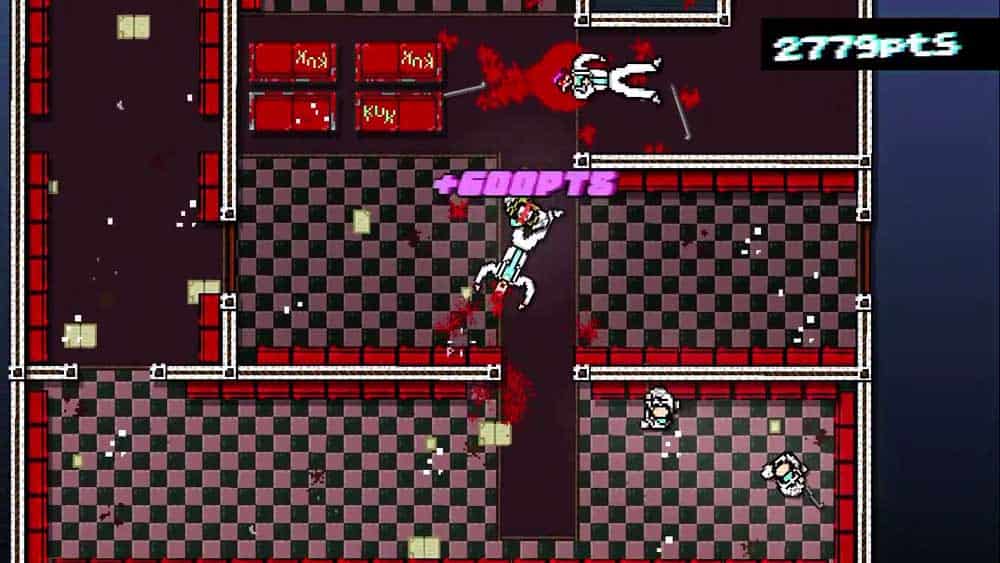 Геймплей игры с модом Хотлайна