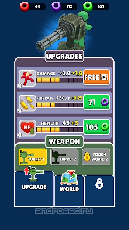 Ammo Fever: Tower Gun Defense Мод Меню [Много денег, Бесплатные покупки] мод - скриншот игры
