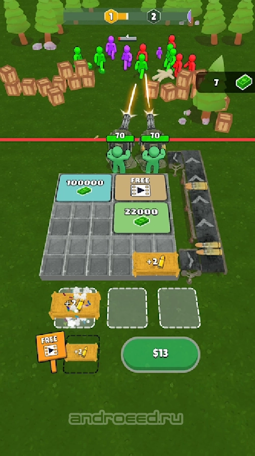 Скриншот игры Ammo Fever: Tower Gun Defense Мод Меню [Много денег, Бесплатные покупки] 5