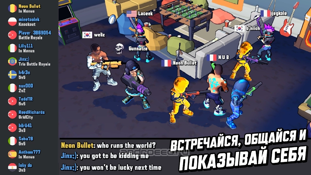 Скриншот игры Gridpunk - Battle Arena Мод Меню [Бессмертие, Ваншот, Много денег] 5